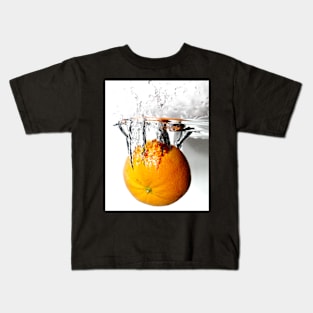 splashing orange Kids T-Shirt